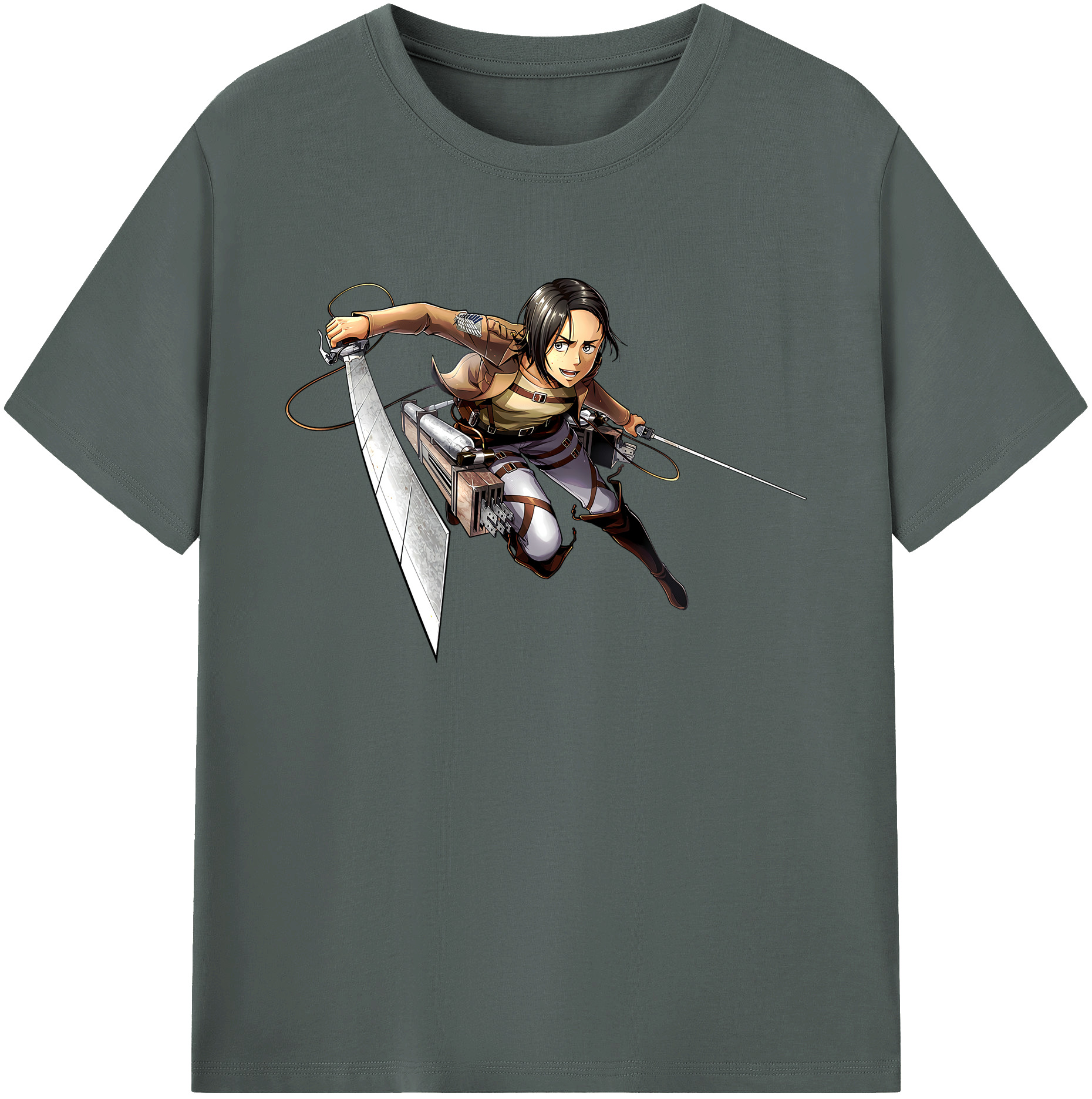 （画像用） 進撃の巨人 Attack on Titan 綿100％ メンズ半袖Tシャツ｜肌触りやわらか＆通気性